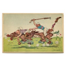 HUMORISTICA POLO ANTIGUA TARJETA POSTAL